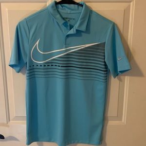 Boys large light blue polo